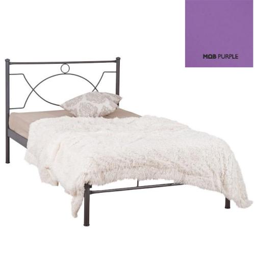 Anabel Μεταλλικό Κρεβάτι (Για Στρώμα 160×190) Με Επιλογές Χρωμάτων Μώβ