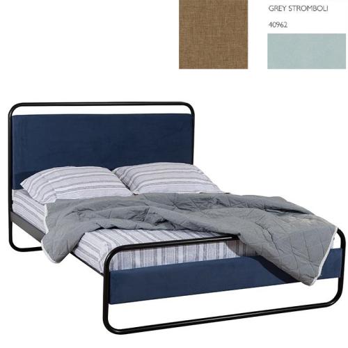 Φελίτσια Κρεβάτι (Για Στρώμα 160x190) Με Επιλογές Χρωμάτων 503,Grey Stromboli 40962