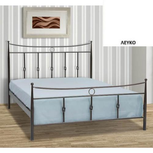 Κρόνος Μεταλλικό Κρεβάτι (Για Στρώμα 110x200) Με Επιλογές Χρωμάτων Λευκό