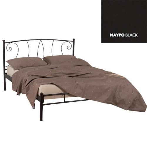 Μόνικα Μεταλλικό Κρεβάτι (Για Στρώμα 140×190) Με Επιλογές Χρωμάτων Μαύρο
