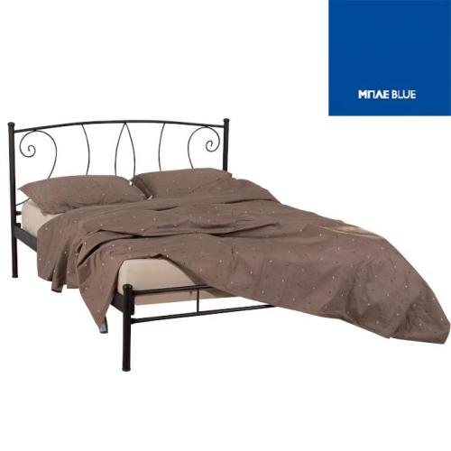 Μόνικα Μεταλλικό Κρεβάτι (Για Στρώμα 140×190) Με Επιλογές Χρωμάτων Μπλέ