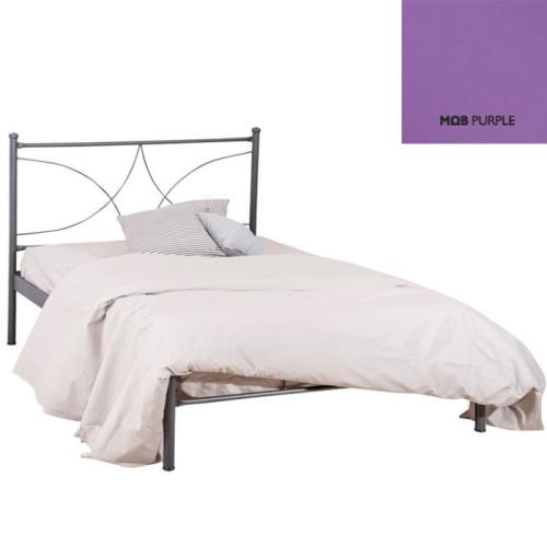 Ναταλία Μεταλλικό Κρεβάτι (Για Στρώμα 160×200) Με Επιλογές Χρωμάτων Μώβ