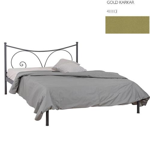 Σαμπρίνα Μεταλλικό Κρεβάτι (Για Στρώμα 140×200) Με Επιλογές Χρωμάτων Gold Karkar 41113