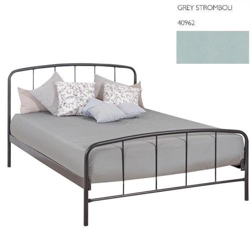 Teenager Μεταλλικό Κρεβάτι (Για Στρώμα 90×200) Με Επιλογές Χρωμάτων Grey Stromboli 40962