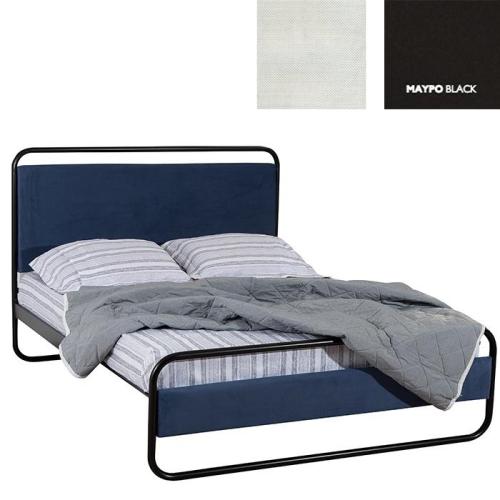 Φελίτσια Κρεβάτι (Για Στρώμα 150x190) Με Επιλογές Χρωμάτων 501,Μαύρο
