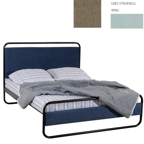 Φελίτσια Κρεβάτι (Για Στρώμα 150x200) Με Επιλογές Χρωμάτων 513,Grey Stromboli 40962