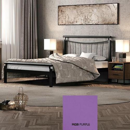 Χάρις Μεταλλικό Κρεβάτι (Για Στρώμα 150×200) Με Επιλογές Χρωμάτων Μώβ