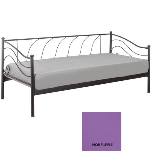 Λουίζα Μεταλλικός Καναπές Κρεβάτι (Για Στρώμα 90x200) Με Επιλογές Χρωμάτων Μώβ