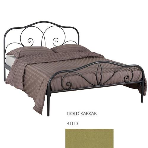 Ραλλία Μεταλλικό Κρεβάτι (Για Στρώμα 120×190) Με Επιλογές Χρωμάτων Gold Karkar 41113