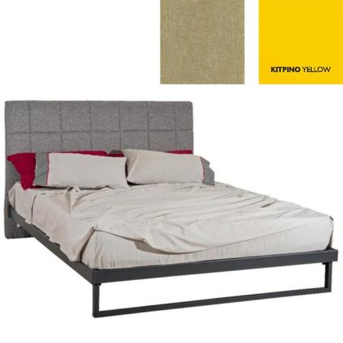 Ηλέκτρα Κρεβάτι (Για Στρώμα 150x200) Με Επιλογές Χρωμάτων 502,Κίτρινο