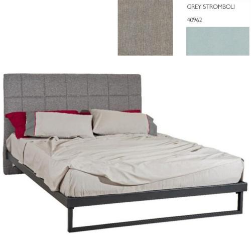 Ηλέκτρα Κρεβάτι (Για Στρώμα 160x200) Με Επιλογές Χρωμάτων 507,Grey Stromboli 40962