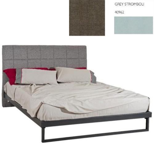 Ηλέκτρα Κρεβάτι (Για Στρώμα 160x200) Με Επιλογές Χρωμάτων 514,Grey Stromboli 40962