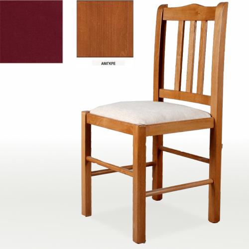 Κ31 Καρέκλα Κουζίνας Μασίφ Οξυά (90x40.5x41.5) Μπορντό,Ανιγκρέ