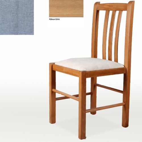 Κ32 Καρέκλα Κουζίνας Μασίφ Οξυά (90x40.5x41.5) Γκρί,Αλουστράριστο