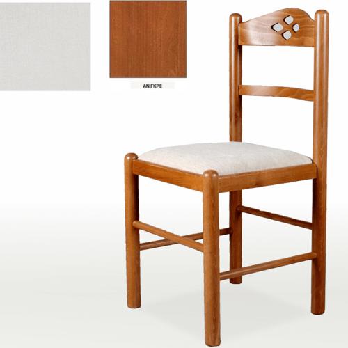 Κ41 Καρέκλα Κουζίνας Μασίφ Οξυά Τόρνου (88x43x43) Εκρού,Ανιγκρέ