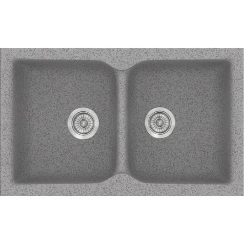 Sanitec 322 Ενθετος Νεροχύτης Classic Συνθετικός Γρανίτης ( 81 x 50 cm) 04 Granite Grey