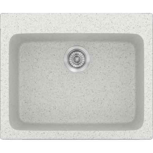Sanitec 331 Ενθετος Νεροχύτης Classic Συνθετικός Γρανίτης ( 60 x 50 cm) 01 Granite White