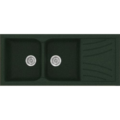 Sanitec 332 Ενθετος Νεροχύτης Classic Συνθετικός Γρανίτης ( 115 x 50 cm) 19 Granite Green