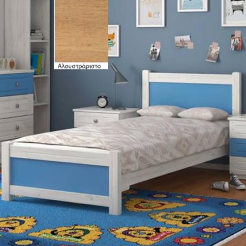 Νο 145 Σουηδικό Κρεβάτι Ξύλινο (Για Στρώμα 160×190) Με Επιλογές Χρωμάτων Αλουστράριστο