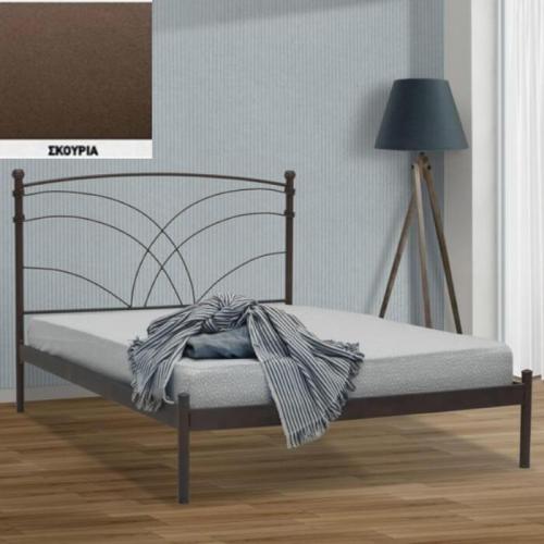 Ιωνάς Μεταλλικό Κρεβάτι (Για Στρώμα 150×190) Με Επιλογές Χρωμάτων Σκουριά