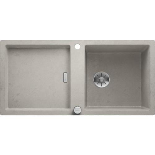 Νεροχύτης Γρανιτένιος Blanco Adon XL 6  S  Με Αυτόματη Βαλβίδα InFino® Silgranit® PuraDur® (98 x 48 cm) Concrete Style