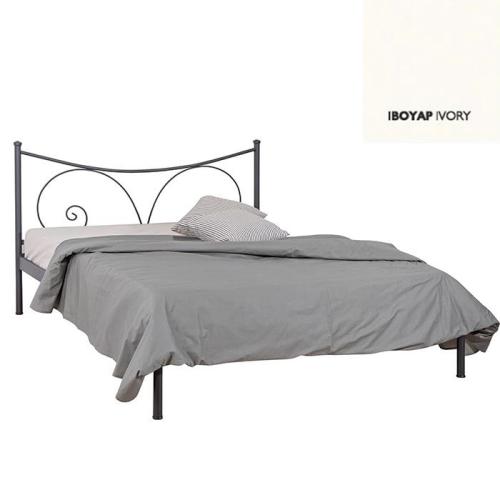 Σαμπρίνα Μεταλλικό Κρεβάτι (Για Στρώμα 120×190) Με Επιλογές Χρωμάτων Ιβουάρ
