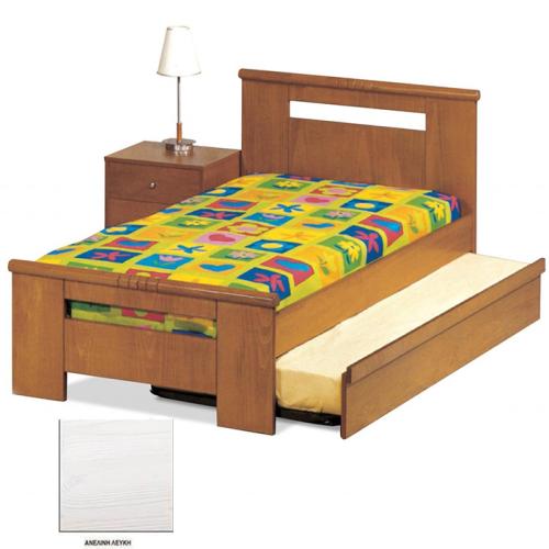 Νο 11 Κρεβάτι MDF Οξυά (Για Στρώμα 140×190) Με Επιλογές Χρωμάτων Ανελίνη Λευκή