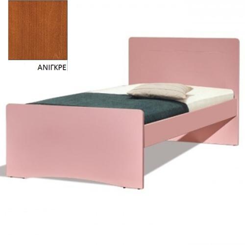 Νο 17 Κρεβάτι MDF Οξυά (Για Στρώμα 110x190) Με Επιλογές Χρωμάτων Ανιγκρέ