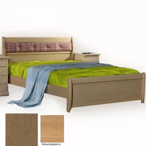Νο 76Β Κρεβάτι Οξυά (Για Στρώμα 110×200) Με Επιλογές Χρωμάτων 503,Αλουστράριστο
