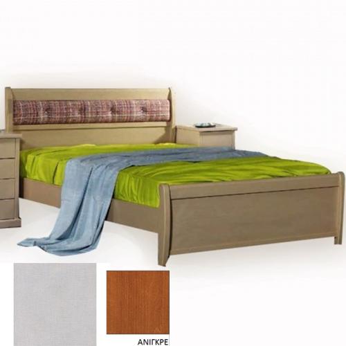 Νο 76Β Κρεβάτι Οξυά (Για Στρώμα 110×200) Με Επιλογές Χρωμάτων 526,Ανιγκρέ