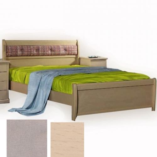 Νο 76Β Κρεβάτι Οξυά (Για Στρώμα 110×200) Με Επιλογές Χρωμάτων 527,Φυσικό Οξυά