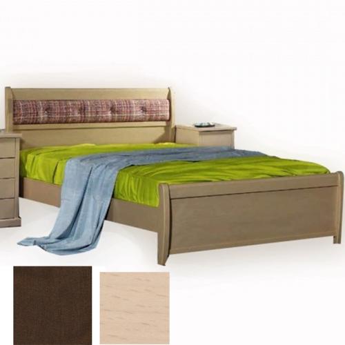 Νο 76Β Κρεβάτι Οξυά (Για Στρώμα 160×190) Με Επιλογές Χρωμάτων 504,Φυσικό Οξυά