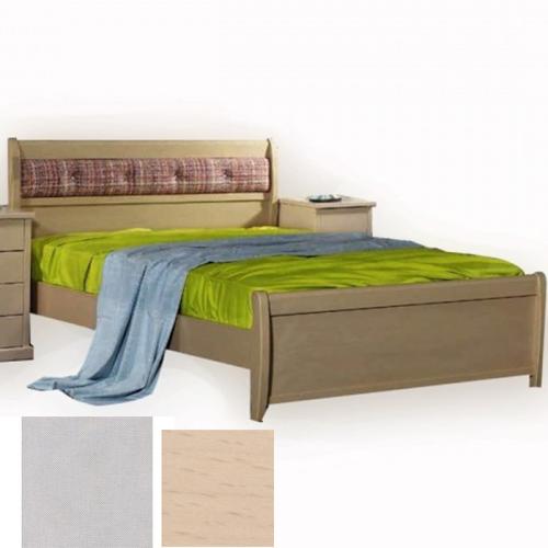 Νο 76Β Κρεβάτι Οξυά (Για Στρώμα 160×200) Με Επιλογές Χρωμάτων 526,Φυσικό Οξυά