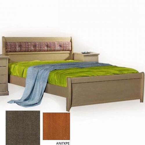 Νο 76Β Κρεβάτι Οξυά (Για Στρώμα 90×190) Με Επιλογές Χρωμάτων 514,Ανιγκρέ