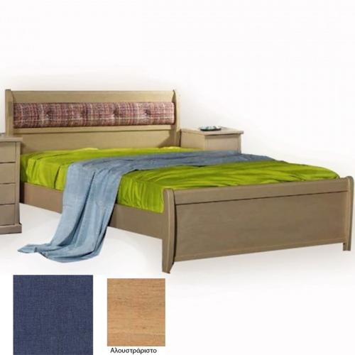 Νο 76Β Κρεβάτι Οξυά (Για Στρώμα 90×200) Με Επιλογές Χρωμάτων 512,Αλουστράριστο