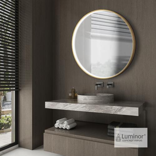 Dot Luminor Concept Mirrors Ø70εκ Καθρέφτης Μπάνιου Φωτιζόμενος Led