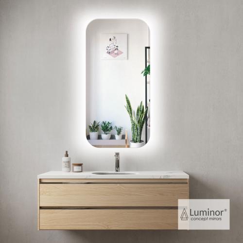 Just Luminor Concept Mirrors (50 x 100 εκ) Καθρέφτης Μπάνιου Φωτιζόμενος Led