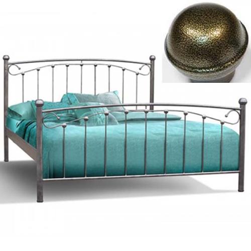 Γύθειο Μεταλλικό Κρεβάτι (Για Στρώμα 110×190) Με Επιλογές Χρωμάτων - Χρυσό Σαγρέ