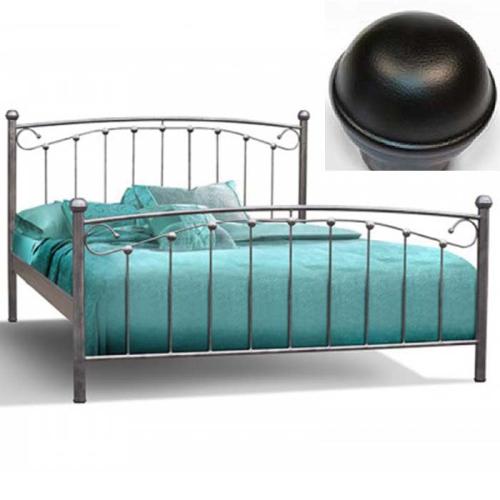 Γύθειο Μεταλλικό Κρεβάτι (Για Στρώμα 120×190) Με Επιλογές Χρωμάτων - Μαύρο