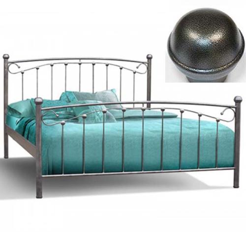 Γύθειο Μεταλλικό Κρεβάτι (Για Στρώμα 130×200) Με Επιλογές Χρωμάτων - Γκρι