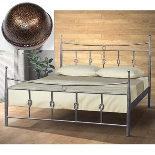 Λεωνίδιο Μεταλλικό Κρεβάτι (Για Στρώμα 110×190) Με Επιλογές Χρωμάτων - Χαλκός