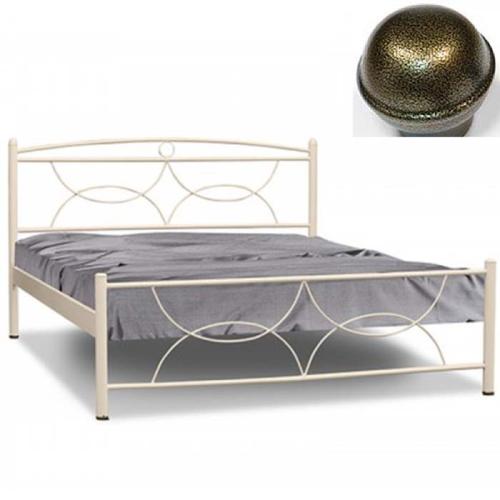 Νάξος Μεταλλικό Κρεβάτι MC (Για Στρώμα 120×190) Με Επιλογές Χρωμάτων - Χρυσό Σαγρέ
