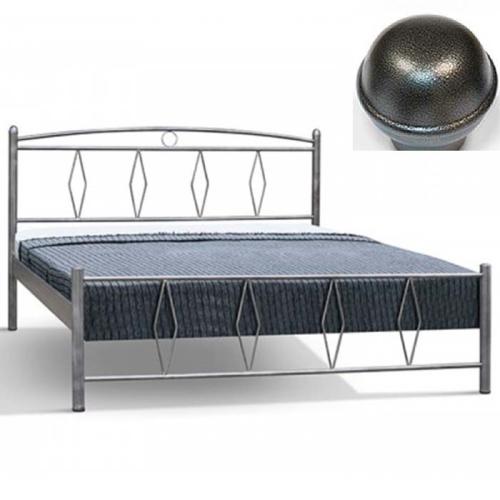 Ρόμβος Μεταλλικό Κρεβάτι MC (Για Στρώμα 110×190) Με Επιλογές Χρωμάτων - Γκρι