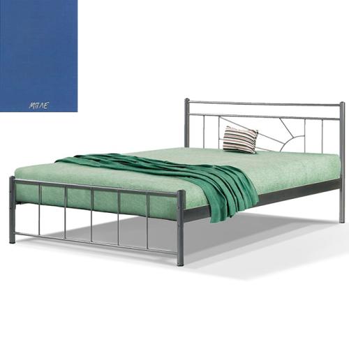 Ηλιος Μεταλλικό Κρεβάτι 8217 (Για Στρώμα 120×190) Με Επιλογές Χρωμάτων - Μπλέ