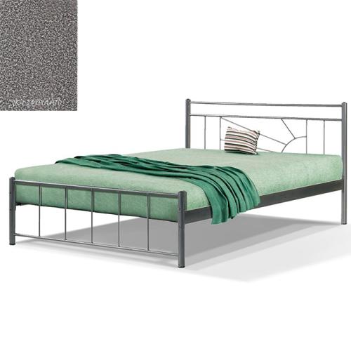 Ηλιος Μεταλλικό Κρεβάτι 8217 (Για Στρώμα 120×200) Με Επιλογές Χρωμάτων - Γκρι