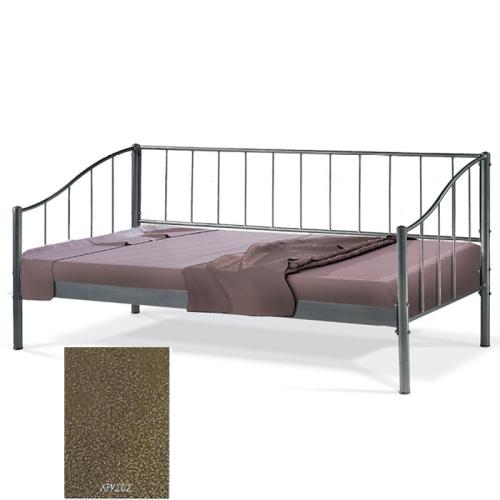 Ηρα Μεταλλικός Καναπές Κρεβάτι 8225 (Για Στρώμα 110x190) Με Επιλογές Χρωμάτων - Χρυσό Σαγρέ