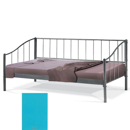 Ηρα Μεταλλικός Καναπές Κρεβάτι 8225 (Για Στρώμα 120×200) Με Επιλογές Χρωμάτων - Σιέλ