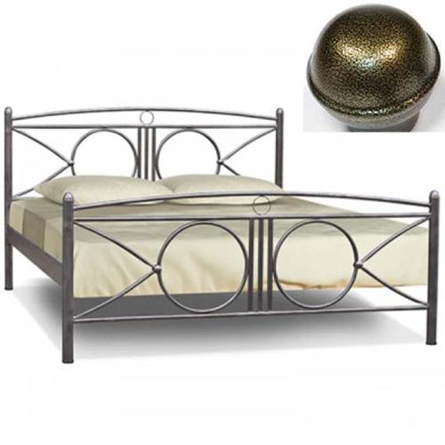Κύκλος Μεταλλικό Κρεβάτι MC (Για Στρώμα 110×190) Με Επιλογές Χρωμάτων - Χρυσό Σαγρέ