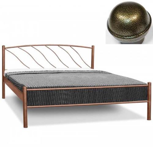 Κύμα Μεταλλικό Κρεβάτι MC (Για Στρώμα 150×200) Με Επιλογές Χρωμάτων - Χρυσό Σαγρέ