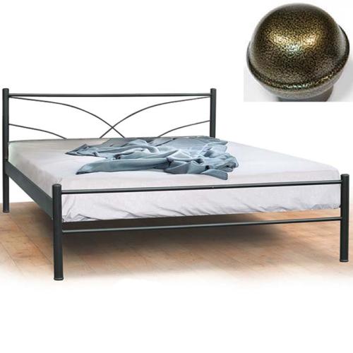 Υδρα Μεταλλικό Κρεβάτι MC (Για Στρώμα 110×190) Με Επιλογές Χρωμάτων - Χρυσό Σαγρέ
